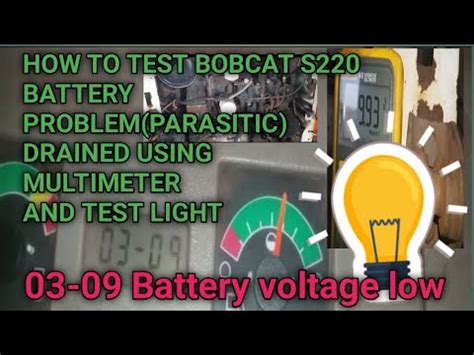 bobcat battery drain test